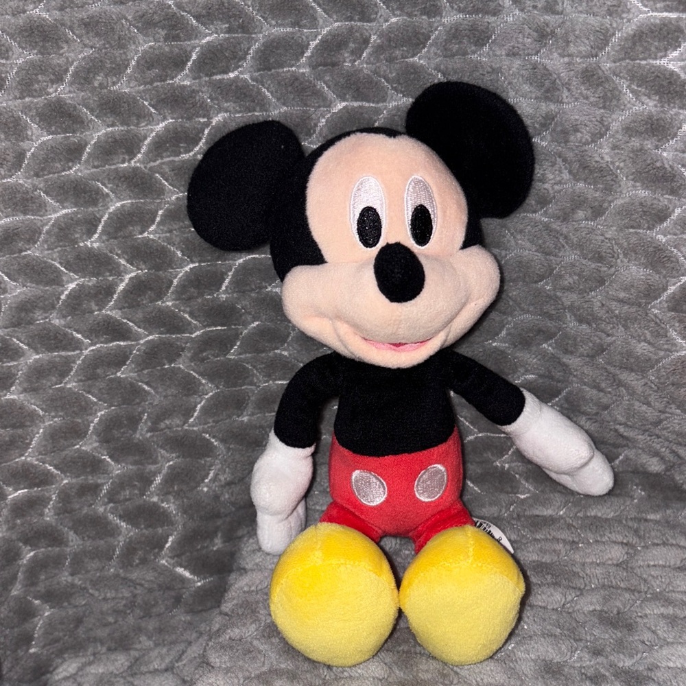 Disney Mickey Mouse Plush - Black, Red, Yellow